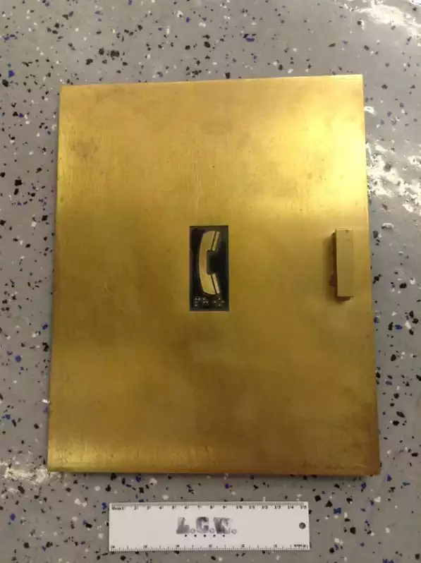 Image of Brass Elevator Phone Door