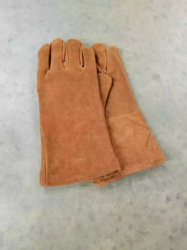Image of Brown Leather Welding Gloves (Pair)