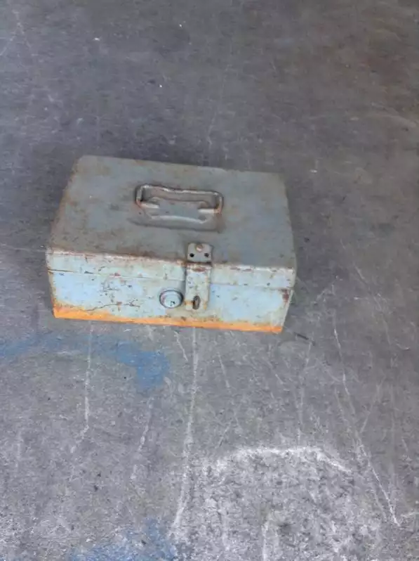 Image of Grey Rusted Toolbox