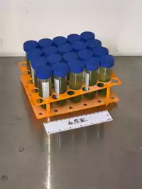 Image of Orange Plastic Test Tube Rack (4 X 5)