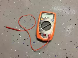 Image of Orange Tenma Voltometer