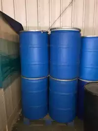 Image of 55 Blue Plastic Barrel
