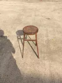 Image of Rusted Metal Stool