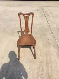Image of Wooden Upright Dining Chair