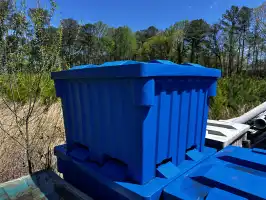 Image of Blue Nesting Storage Bin