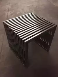 Image of Ss Striped Decorative Stool