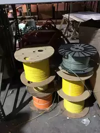 Image of Misc. Pallet Of Spools Of Mixed Wire