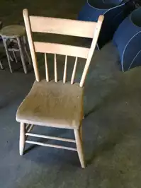 Image of Rustic Wood Dining Chair