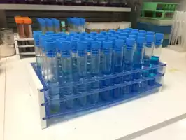 Image of 5x10 Blue Plastic Test Tube Rack
