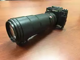 Image of Zenit Camera With Telescope Lens