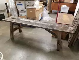Image of Antique Barn Wood Bench
