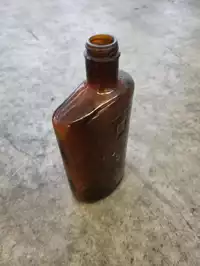 Image of Antique Brown Bottle Flask