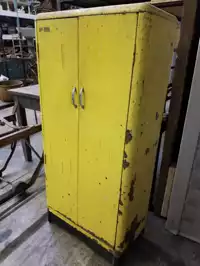 Image of Antique Yellow Supply Cabiney