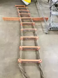 Image of 10' Rope Ladder W/ 10 Plastic Rungs