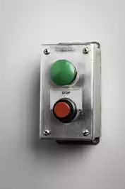 Image of Green Mushroom And Red Stop Button