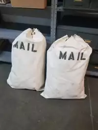 Image of Stuffed Canvas Mail Bags