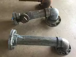 Image of Pvc Pipes With Wall Connector Ends
