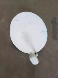 Image of Oval White Satellite Dish