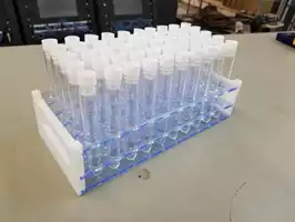 Image of 5x10 Clear Plastic Test Tube Rack