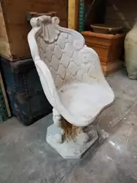Image of Decorative Faux Cement Chair
