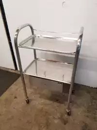 Image of Stainless Utensil Cart And Drawer
