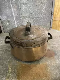 Image of Antique Copper Pot W/ Lid