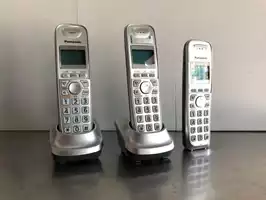 Image of Grey Panasonic Cordless Phone