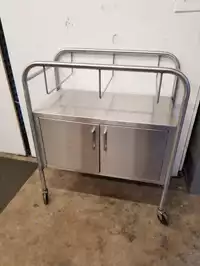 Image of Stainless Natal Cart And Cabinet