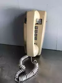 Image of Yellow Wall Corded Phone