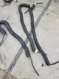 Image of Coiled 600v 4 Wire Black Wire