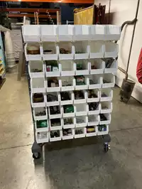 Image of Double Sided Parts Bin Rack