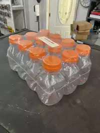 Image of 8oz Bottle With Orange Top