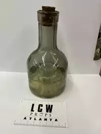 Image of Small Glass Bottle W/ Cork Stopper