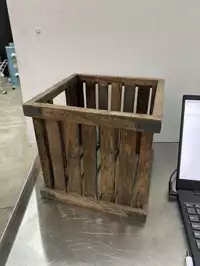 Image of Slat Board Wooden Crate