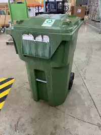 Image of Green Trash Can