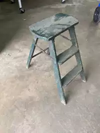 Image of Green Antique Step Ladder
