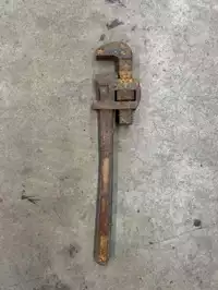 Image of Rusted Adjustable Wrench