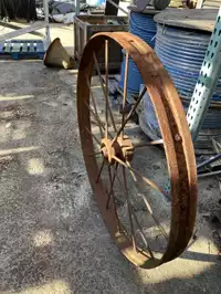 Image of 4' Rusted Wheel