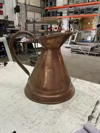 Image of Large Decorative Copper Pitcher