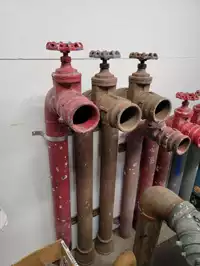 Image of 3" Steel Pipe W/ Elbow And Valve