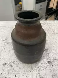 Image of Small Black Pottery Vase