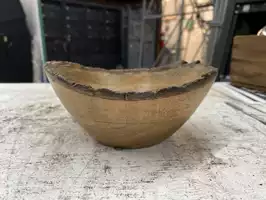 Image of Decorative Live Edge Wooden Bowl