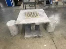 Image of Outdoor Concrete Chess Table