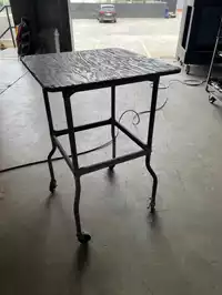 Image of Antique Rolling Shop Table