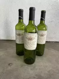 Image of Empty Cabernet Sauvignon Wine Bottle
