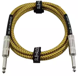 Image of Gold Braided 1/4 Cable
