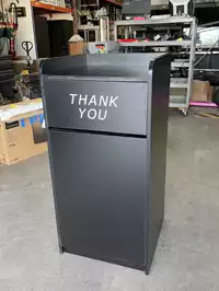 Image of Black Decorative Trash Cans