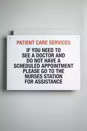 Image of Patient Informative Sign