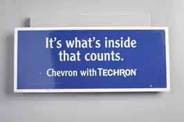Image of Chevron W/ Techron Pump Sign