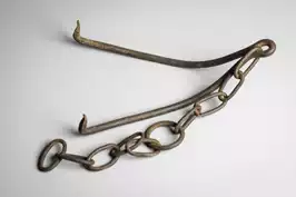 Image of Rusted Chain W/ Double Hook